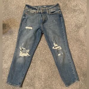 New Old Navy women’s high rise straight leg ripped jeans-size 6 petite